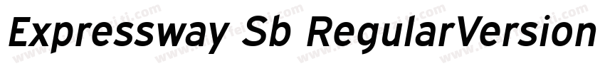 Expressway Sb RegularVersion 4000字体转换